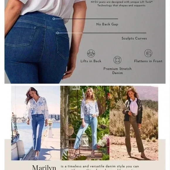 NYDJ Marilyn Black Corduroy pants Size OP - Picture 3 of 14